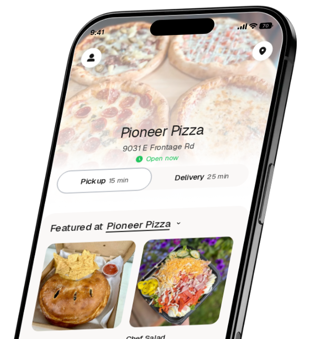 Pioneer Pizza app preview