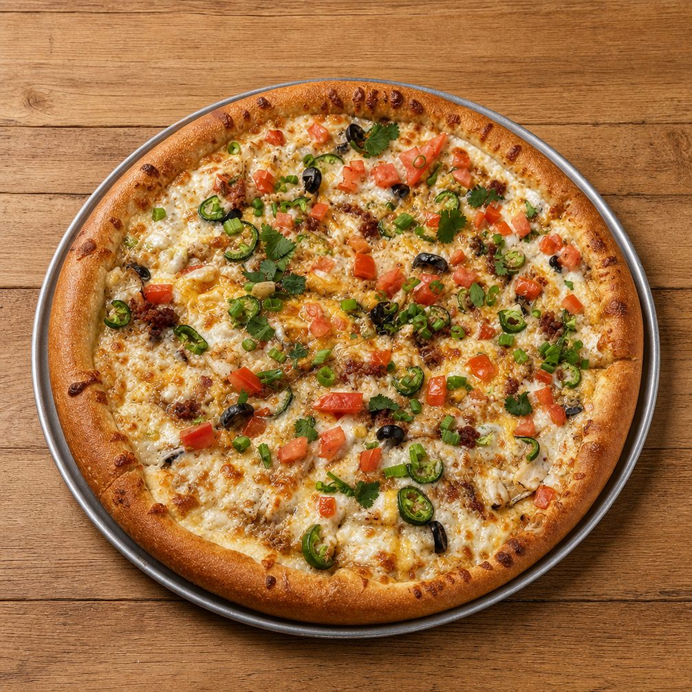 Chicken Taco Pizza.